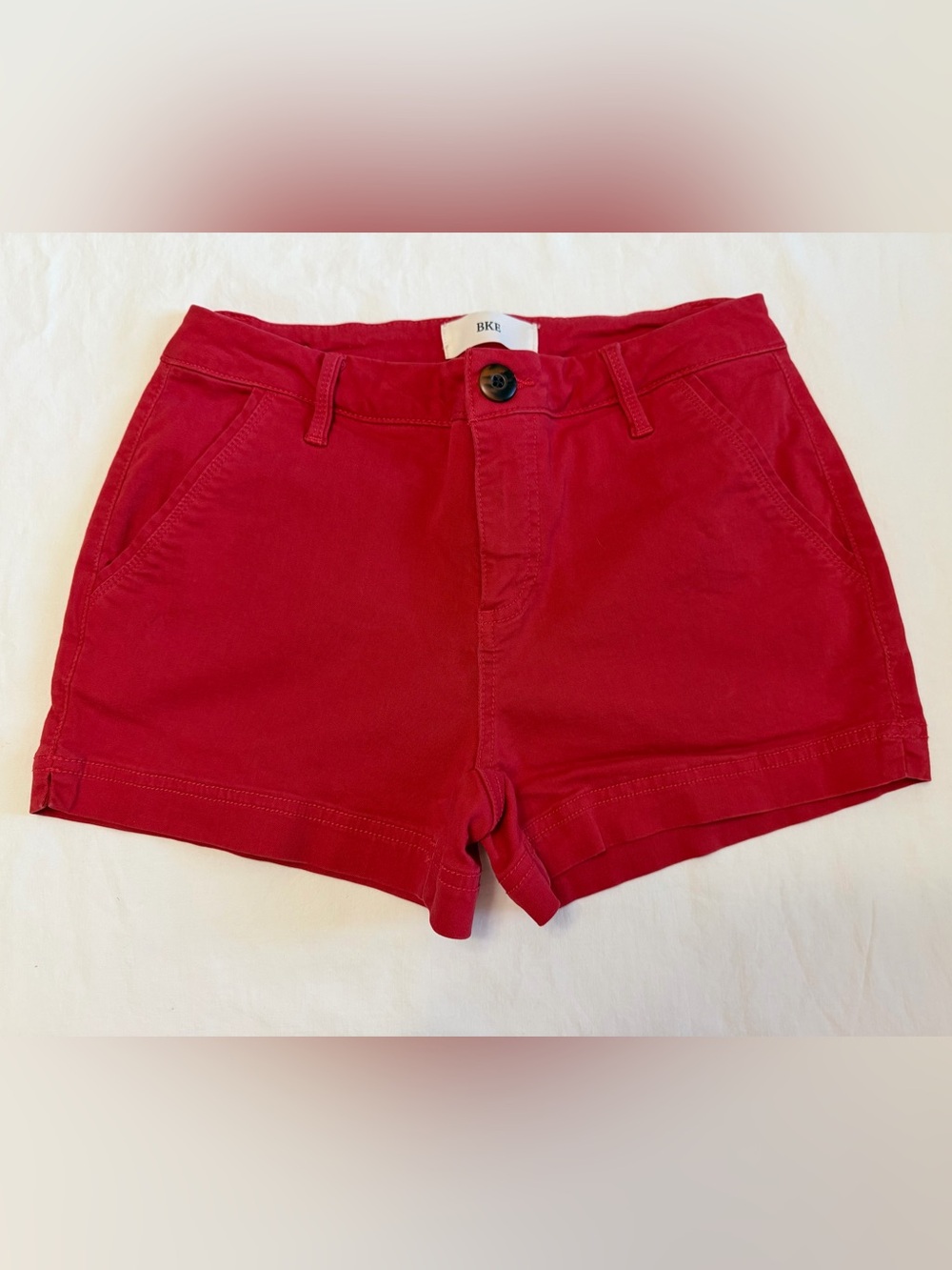 BKE Women's Bright Red Shorts
